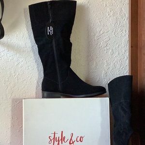 Style & co women’s tall black boots